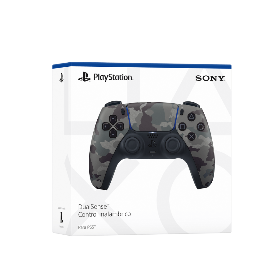 Control PS5 DualSense Gris Camuflado