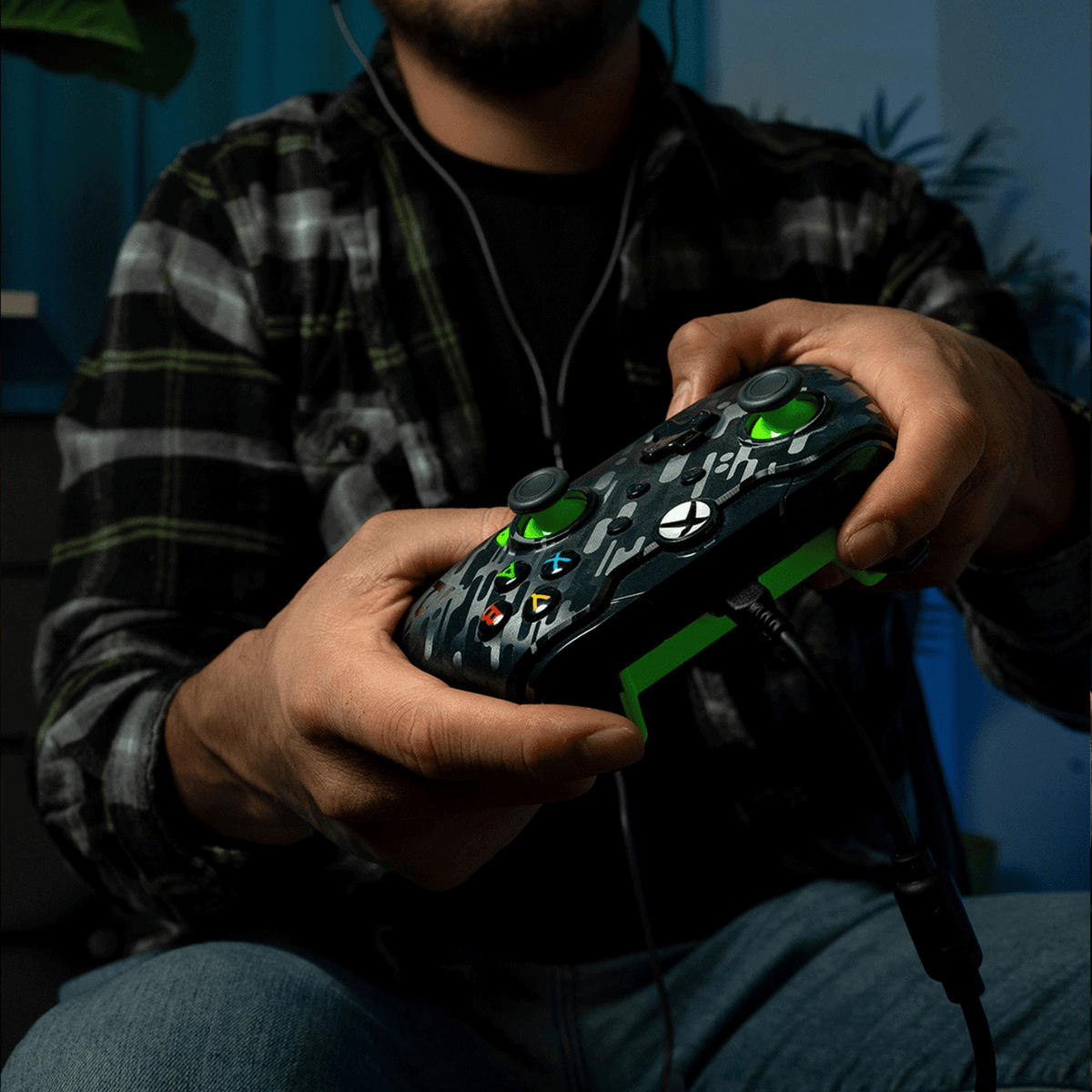 Control Xbox S/X PowerA Con Cable - Neon Carbon - Bestmart