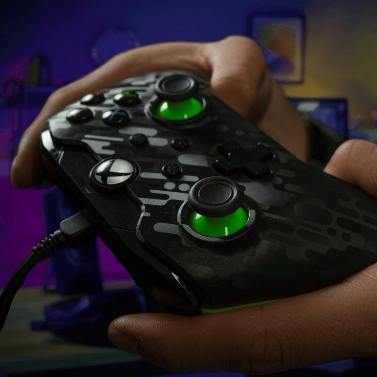 Control Xbox S/X PowerA Con Cable - Neon Carbon - Bestmart