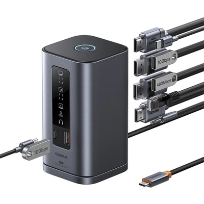 Docking Station Baseus Spacemate 11 en 1 USB - C, HDMI, DP, USB, PD 100W, Ethernet y Jack 3.5 mm - Bestmart
