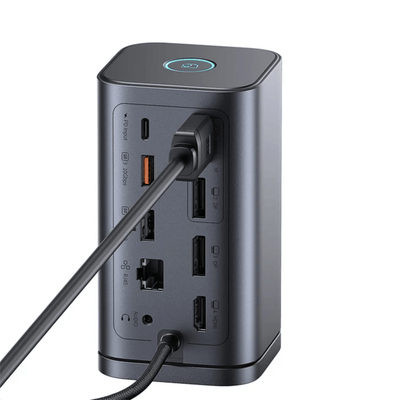 Docking Station Baseus Spacemate 11 en 1 USB - C, HDMI, DP, USB, PD 100W, Ethernet y Jack 3.5 mm - Bestmart