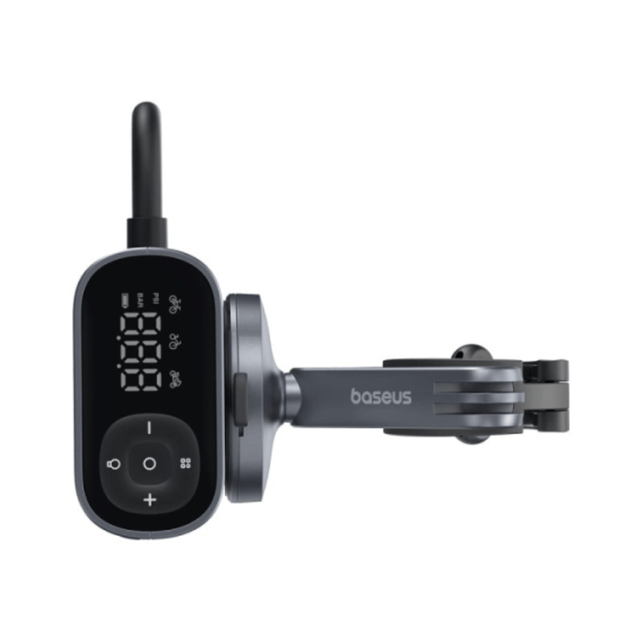 Inflador portátil Baseus PrimeTrip 150 PSI con pantalla LED y carga rápida Negro - Bestmart