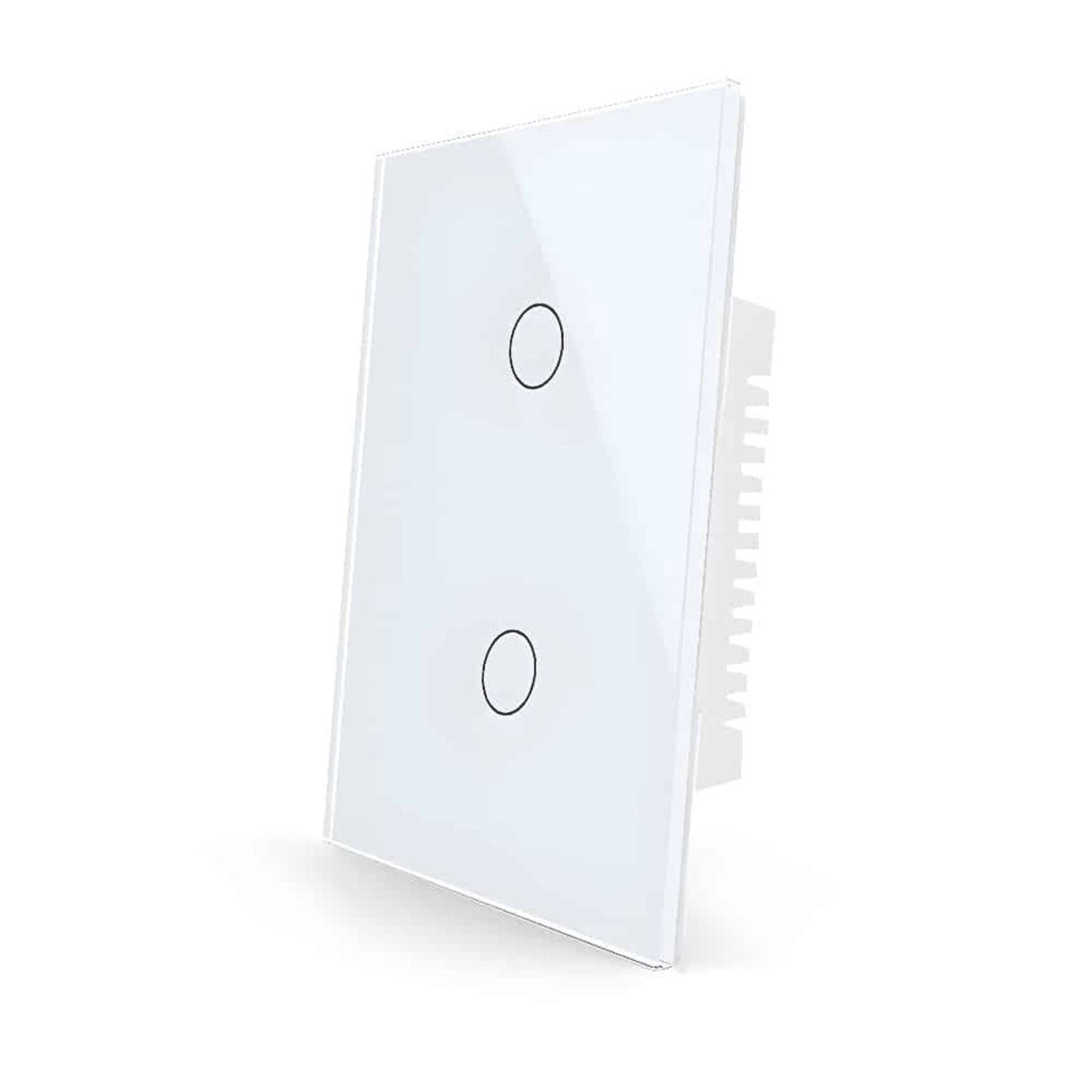 Interruptor de pared Wifi sin neutro de dos canales Blanco - Bestmart