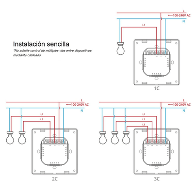 Interruptor de pared Wifi Sonoff M5 1 canal Matter blanco - Bestmart