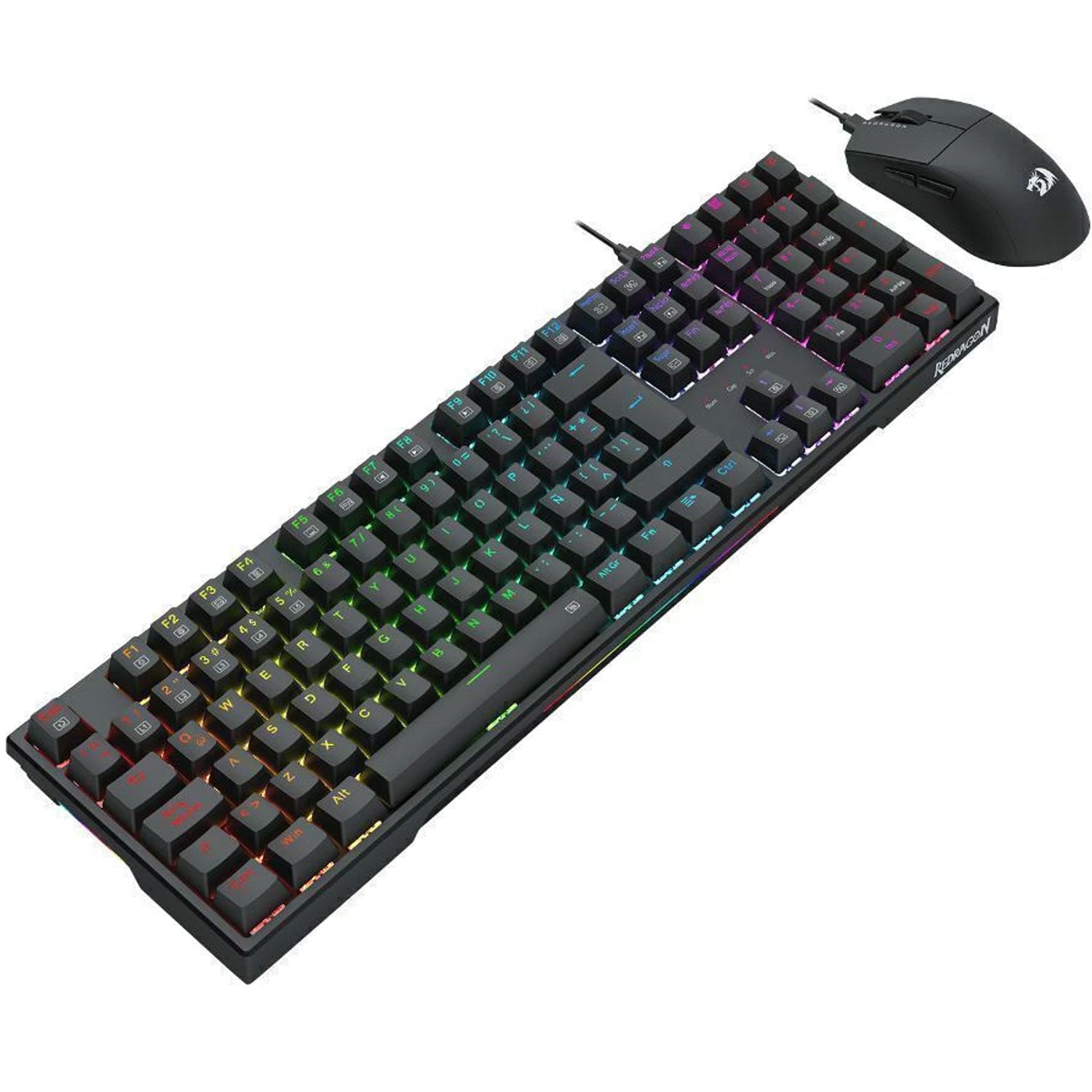 Kit Gamer Redragon Teclado Trundle K668 Mecánico + Mouse King M724 - Bestmart
