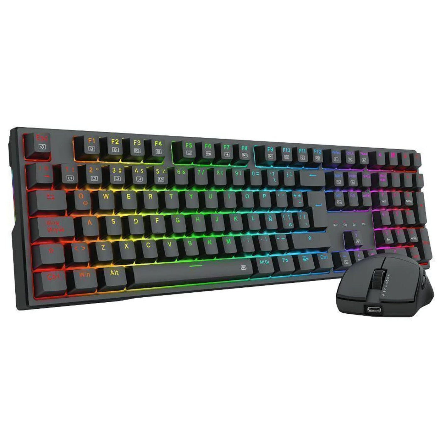 Kit Gamer Redragon Teclado Trundle K668 Mecánico + Mouse King M724