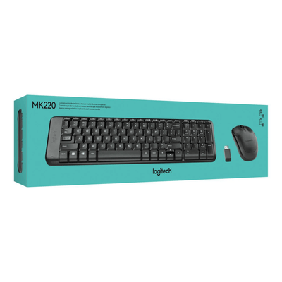 Kit Teclado + Mouse Logitech MK220 Español negro - Bestmart
