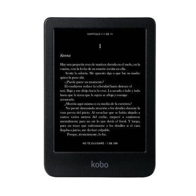 Lector E Reader Kobo Clara BW HD 6" - 16GB - Waterproof - Negro - Bestmart