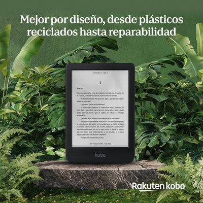 Lector E Reader Kobo Clara BW HD 6" - 16GB - Waterproof - Negro - Bestmart