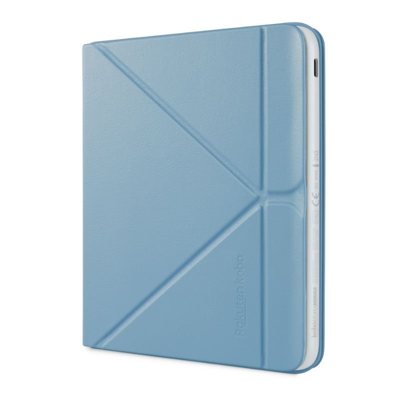Lector e reader Kobo Libra Colour Blanco con Funda SleepCover Azul - Bestmart