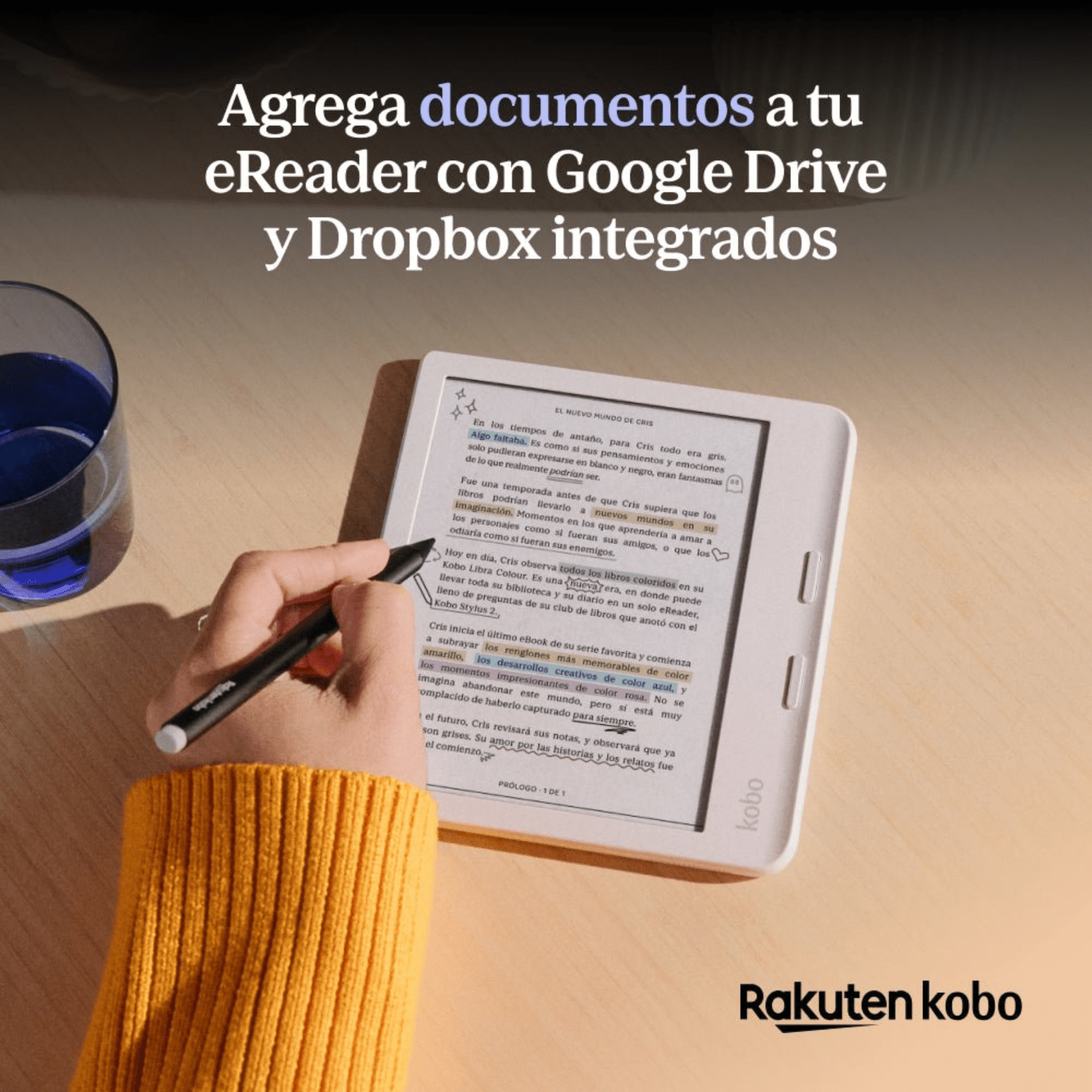 Lector E Reader Kobo Libra Colour HD 7" - 32GB - Negro - Bestmart