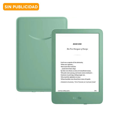 Lector eReader Amazon Kindle 6" 16GB 2024 Sin publicidad - Matcha - Bestmart
