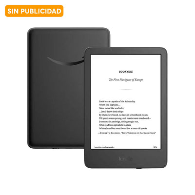 Lector eReader Amazon Kindle 6" 16GB 2024 Sin publicidad - Negro - Bestmart
