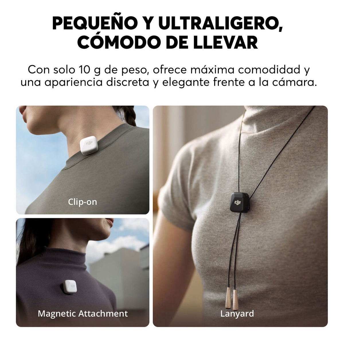 Micrófono inalámbrico compacto DJI Mic Mini Negro - Bestmart