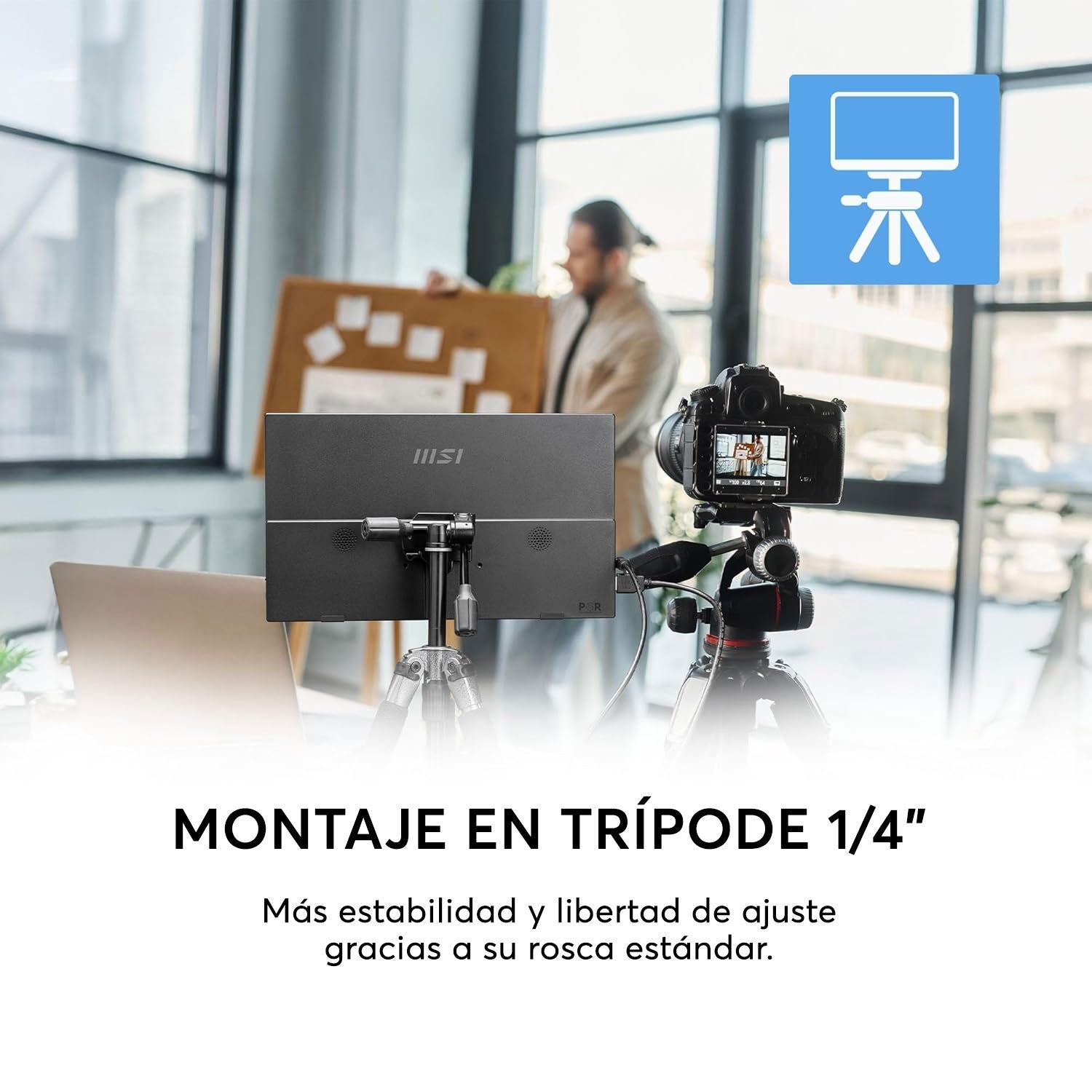 Monitor Portátil MSI PRO MP161 E2 15.6” FHD IPS Gris - Bestmart