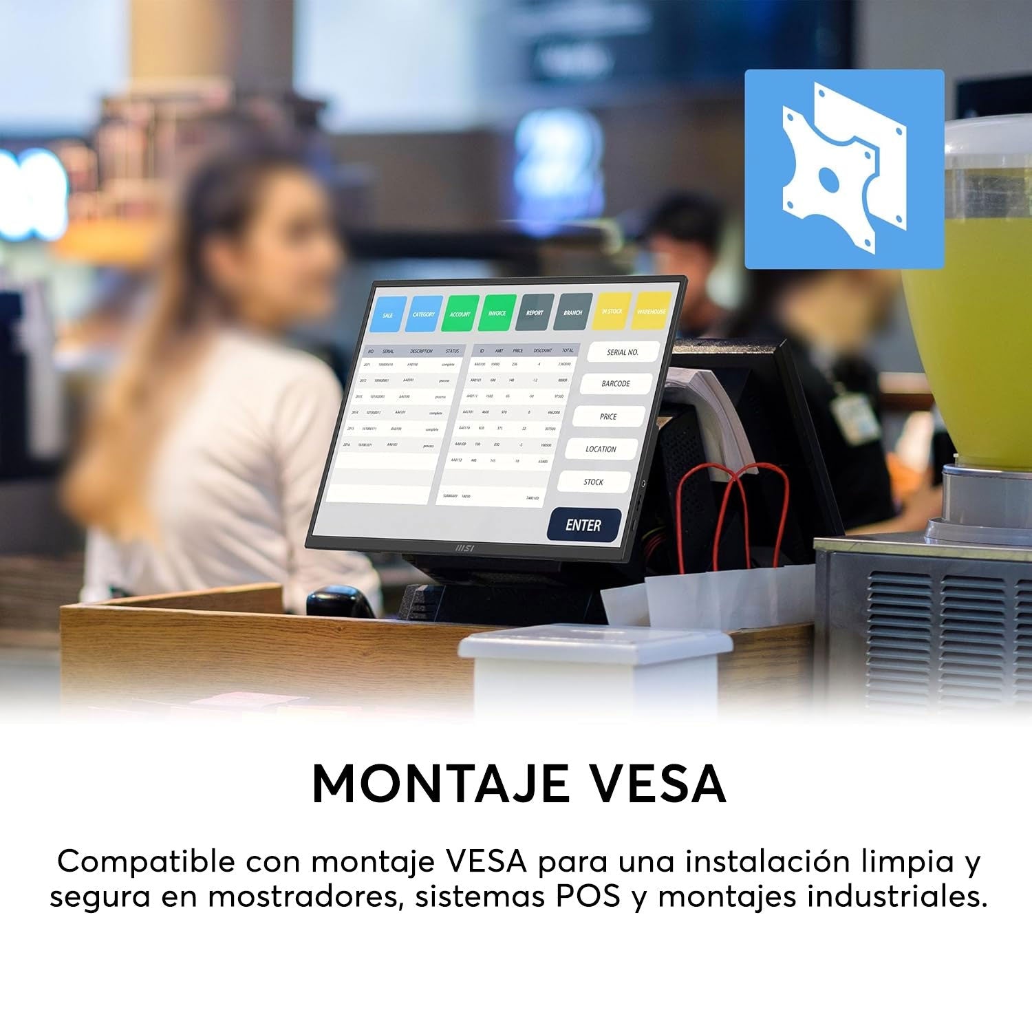 Monitor Portátil MSI PRO MP161 E2 15.6” FHD IPS Gris - Bestmart