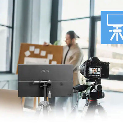 Monitor Portátil MSI PRO MP165 E6 15.6" FHD IPS 60Hz 4ms con Altavoces, USB - C y HDMI - Negro - Bestmart