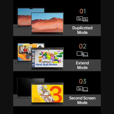 Monitor Portátil Vilva 15,6" FHD 1080P IPS con USB - C, HDMI, cubierta y altavoces Negro - Bestmart