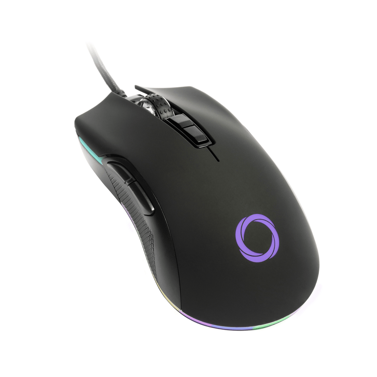 Mouse Gamer Nibio Trigger RGB con cable - 12.000 DPI - Negro - Bestmart