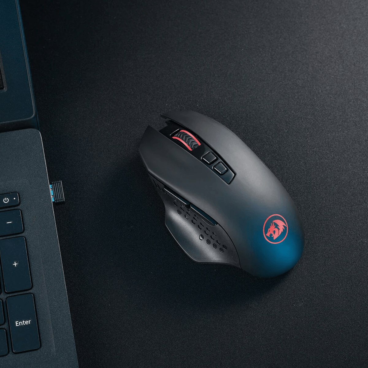 Mouse Gamer Redragon Gainer M656 Inalámbrico Negro - Bestmart