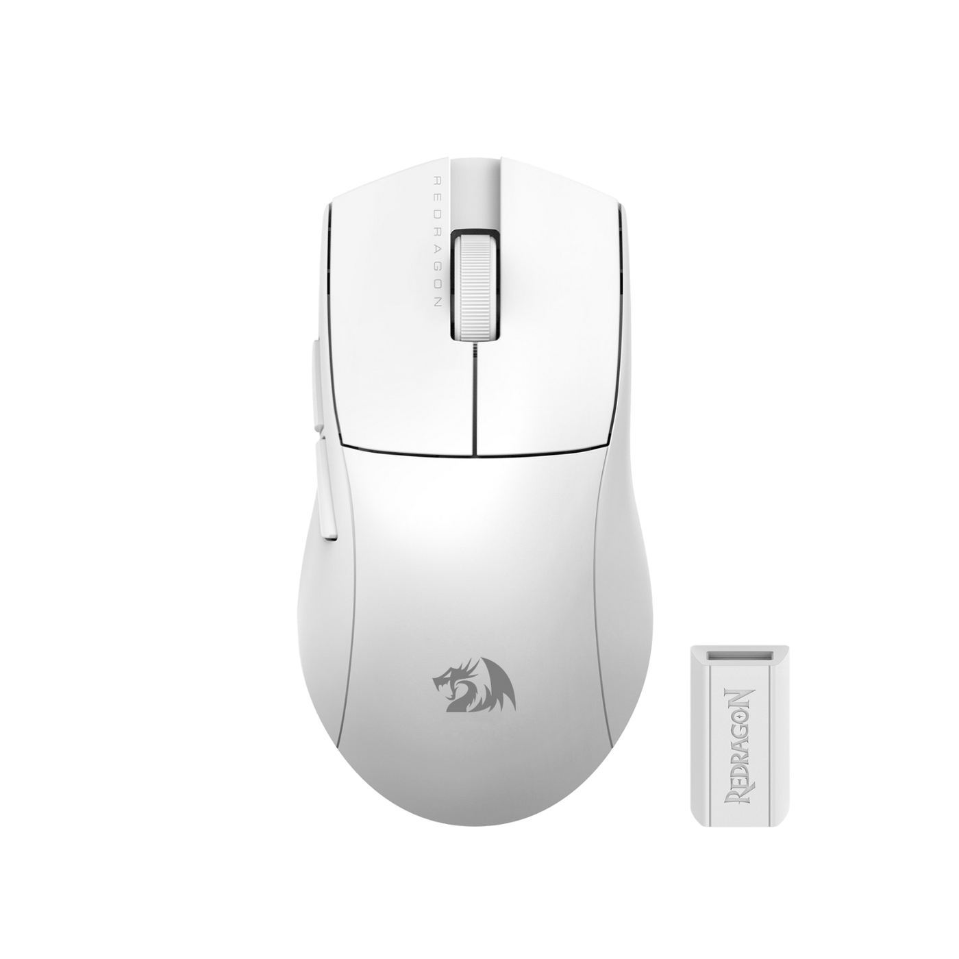 Mouse Gamer Redragon King Pro M916 Inalámbrico Tri-Mode Pixart 3395 1K Hz 16000 DPI - Blanco