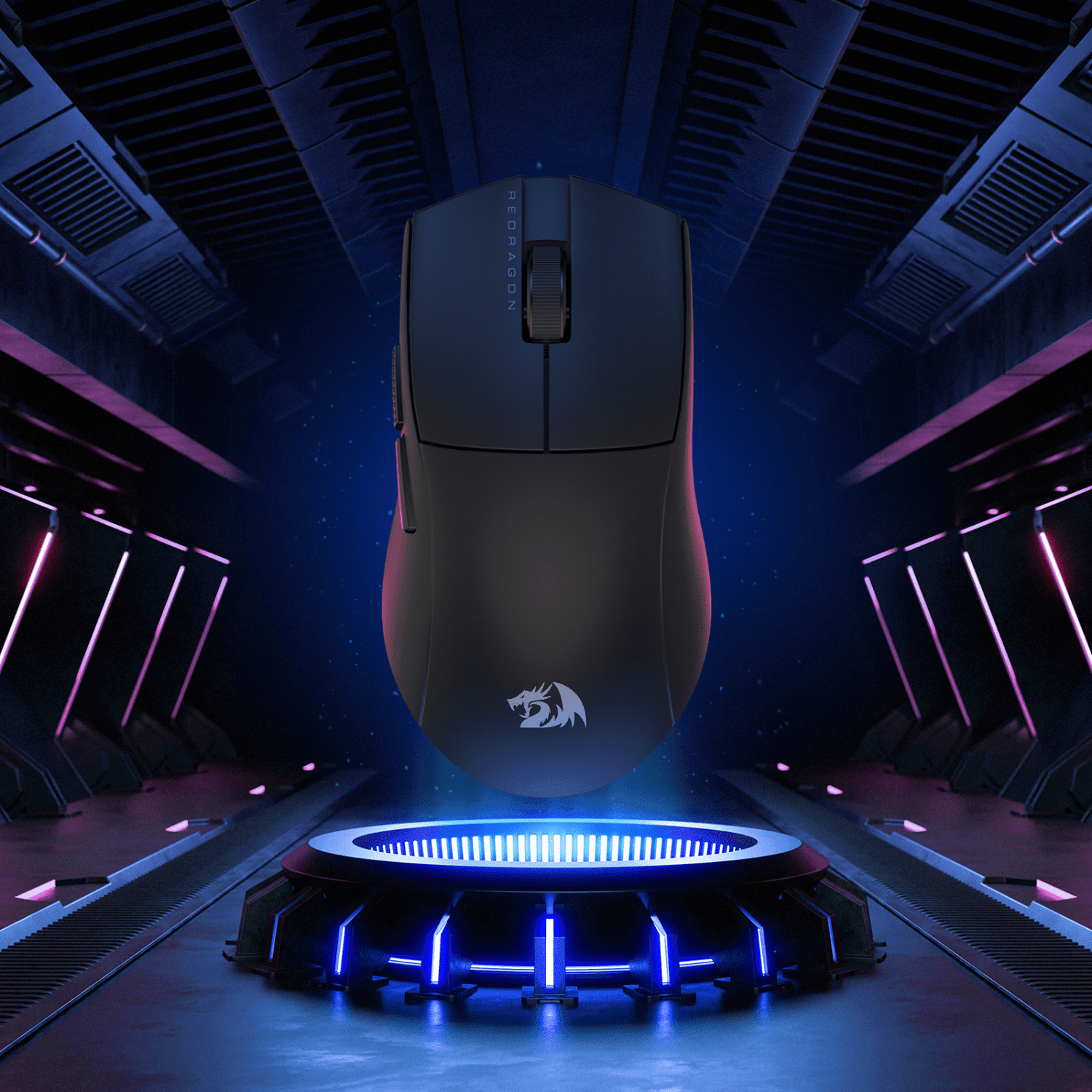 Mouse Gamer Redragon King Pro M916 Inalámbrico Tri-Mode Pixart 3395 1K Hz 16000 DPI - Negro Open Box - Bestmart