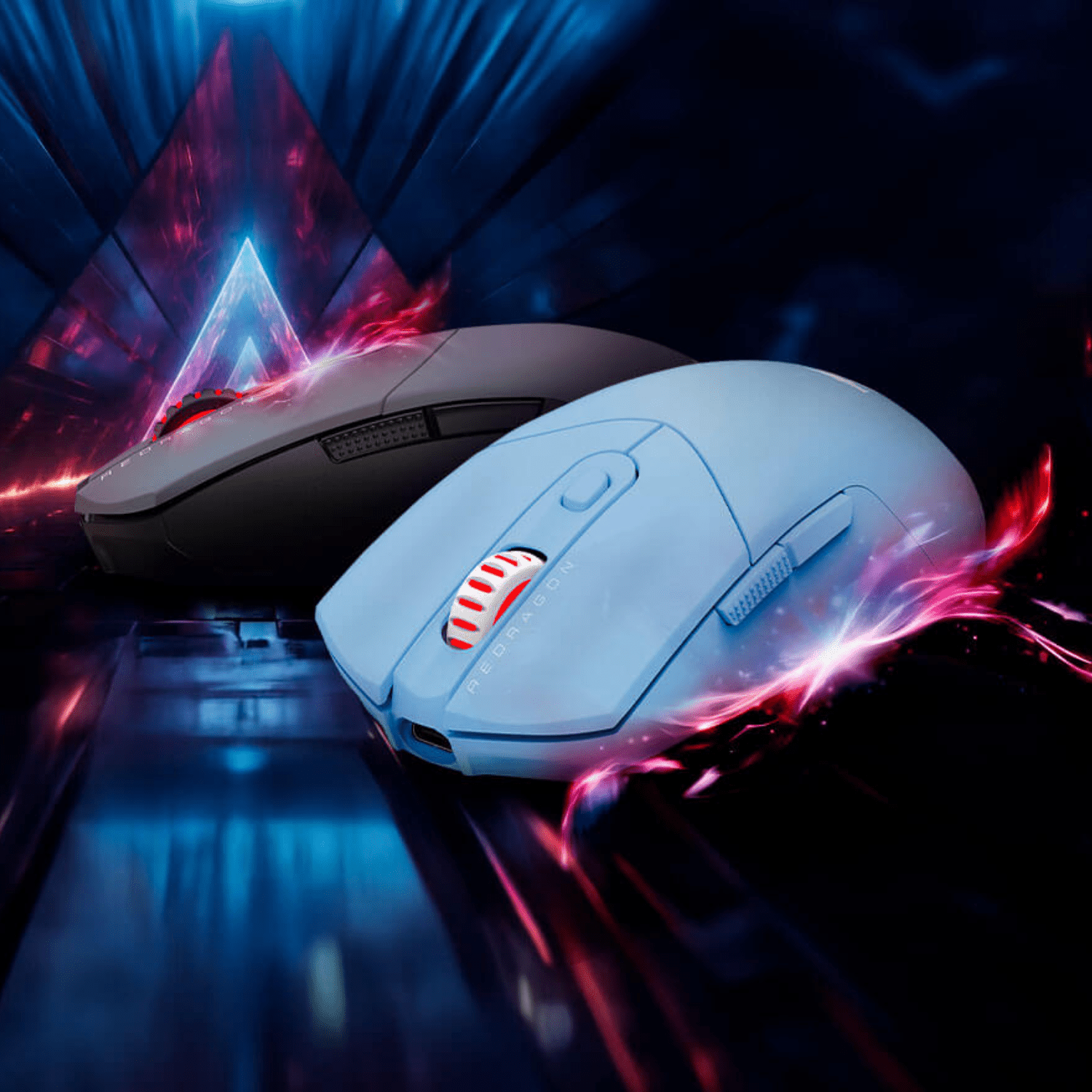 Mouse Gamer Redragon St4r Pro Inalámbrico Celeste - Bestmart