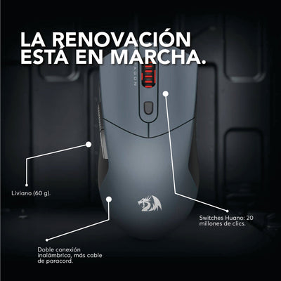 Mouse Gamer Redragon St4r Pro Inalámbrico Gris Open Box - Bestmart