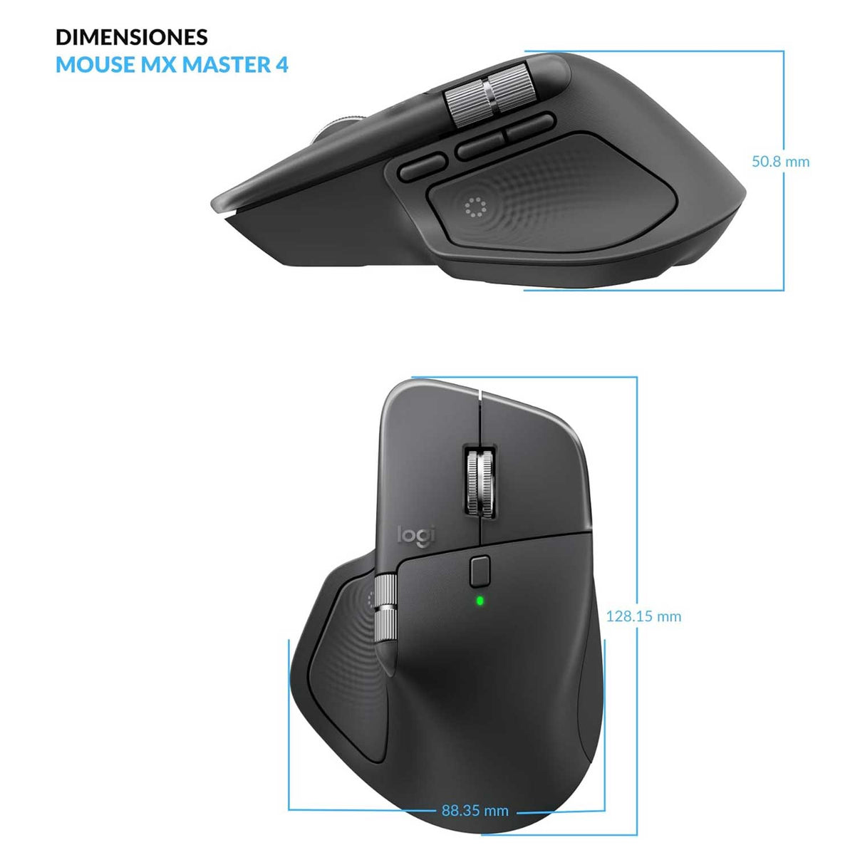 Mouse inalámbrico Bluetooth Logitech MX Master 4 Negro - Bestmart