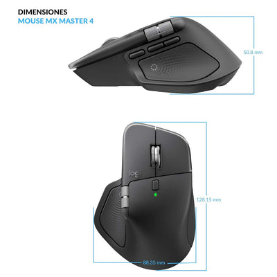 Mouse inalámbrico Bluetooth Logitech MX Master 4 Negro - Bestmart