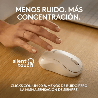 Mouse inalámbrico Logitech M240 Silent blanco - Bestmart