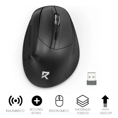Mouse inalámbrico Redragon BM4033 Negro - Bestmart