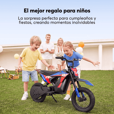 Navee Moto de Cross Eléctrica Infantil Cyber X Pro 8-11 Años Máx 25km/h Autonomía 14.5km 350W Neumáticos 8" Cross Suspensión Trasera Chasis Acero Negro - Bestmart