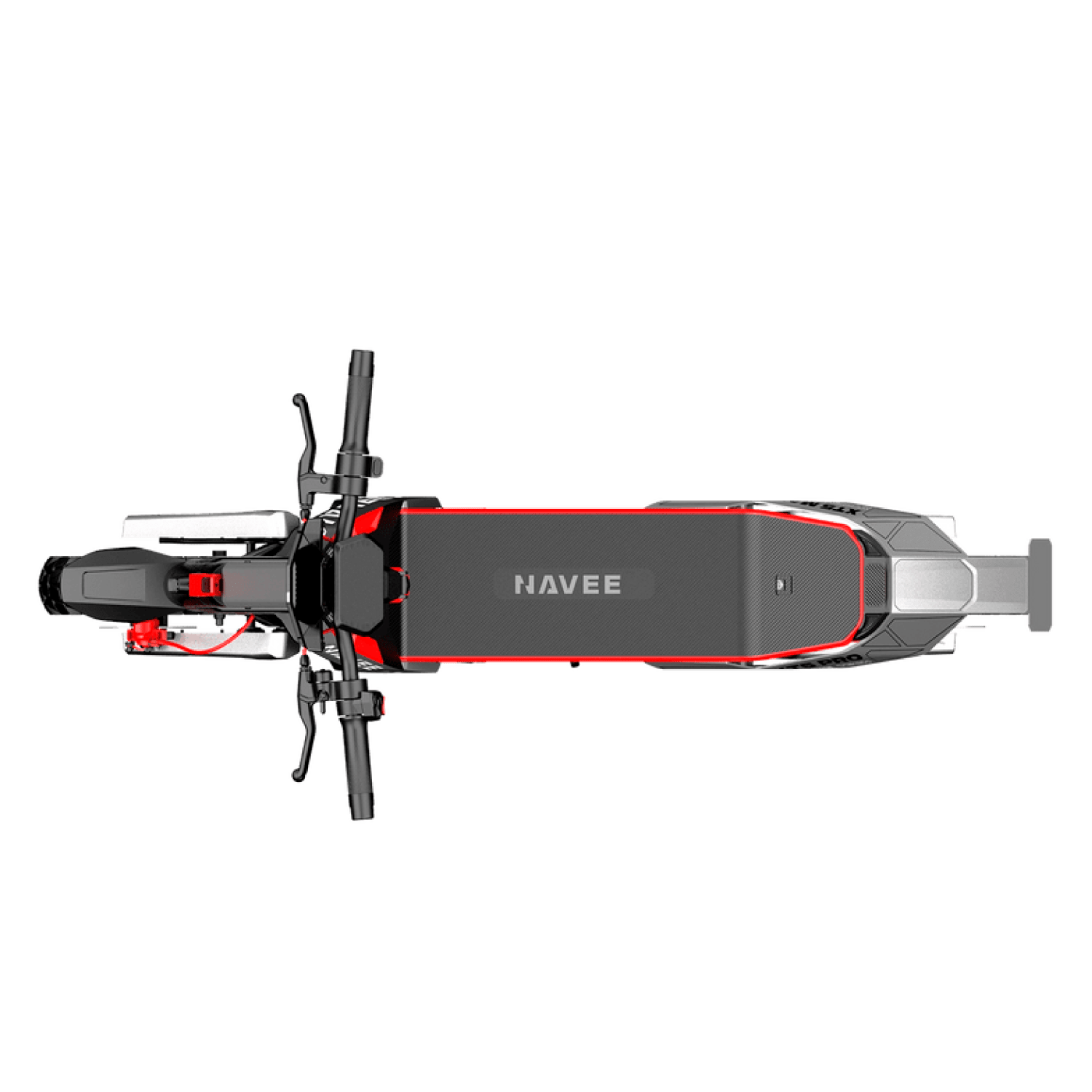 Navee Scooter Eléctrico XT5 Pro Todoterreno Plegable Autonomía 75km Máx 50km/h Neumáticos 12" 2200W Triple Freno Suspensión Doble IPX6 Negro - Bestmart