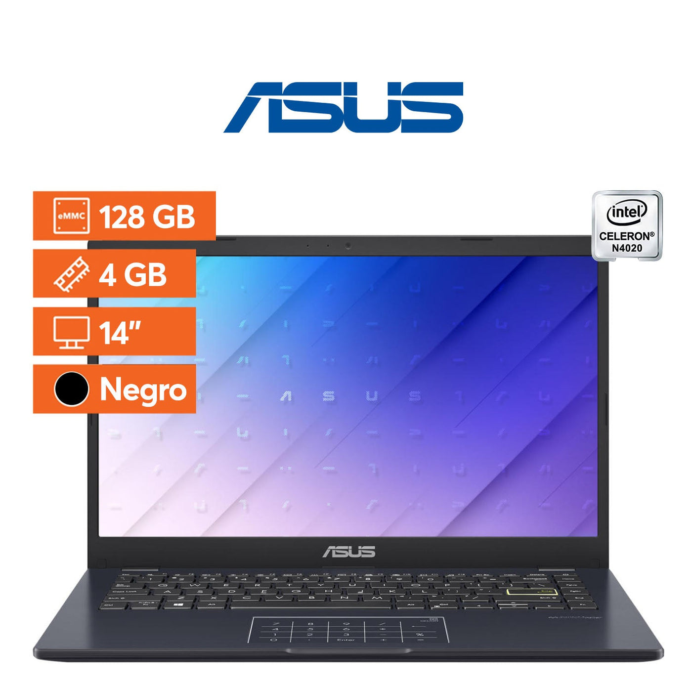 Notebook Asus - VivoBook - 14" - 128GB SSD - 4GB - Negro