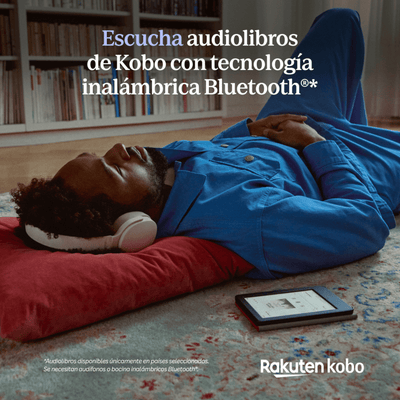 Pack E Reader Kobo Clara Colour + Audifono Inalambrico Baseus Bass35 Blanco - Bestmart