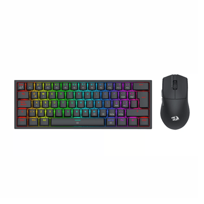 Pack Gamer Redragon S143 Teclado K617 RGB y Mouse King M724 Negro Open Box - Bestmart