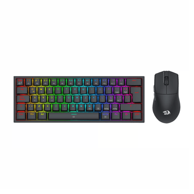 Pack Gamer Redragon S143: Teclado K617 RGB y Mouse King M724 Negro - Bestmart