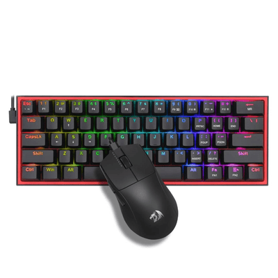 Pack Gamer Redragon S143: Teclado K617 RGB y Mouse King M724 Negro - Bestmart