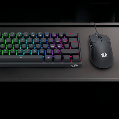 Pack Gamer Redragon S143: Teclado K617 RGB y Mouse King M724 Negro - Bestmart