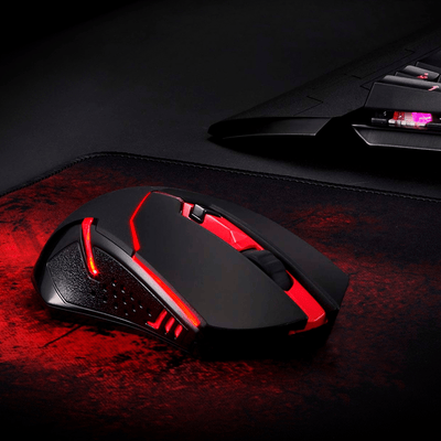 Pack Mouse Gamer + Pad Pro Redragon M601WL - BA - Bestmart