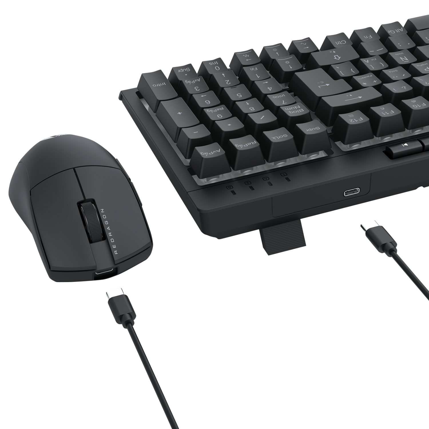 Pack Teclado Audífono Mouse y Mousepad Redragon S147 Negro - Bestmart