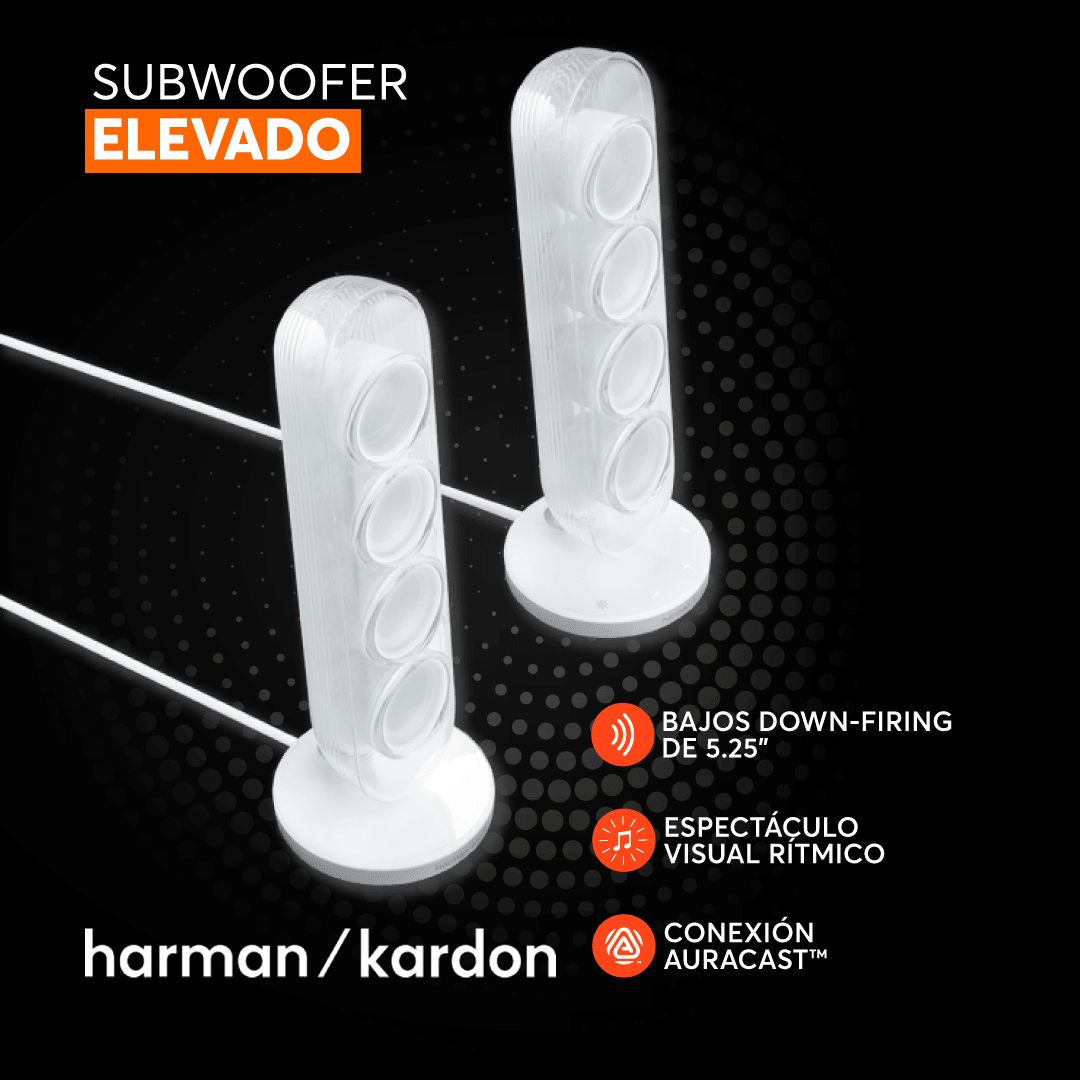 Parlante Bluetooth Harman Kardon SoundSticks 5 - Blanco - Bestmart