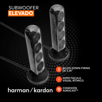 Parlante Bluetooth Harman Kardon SoundSticks 5 - Negro - Bestmart