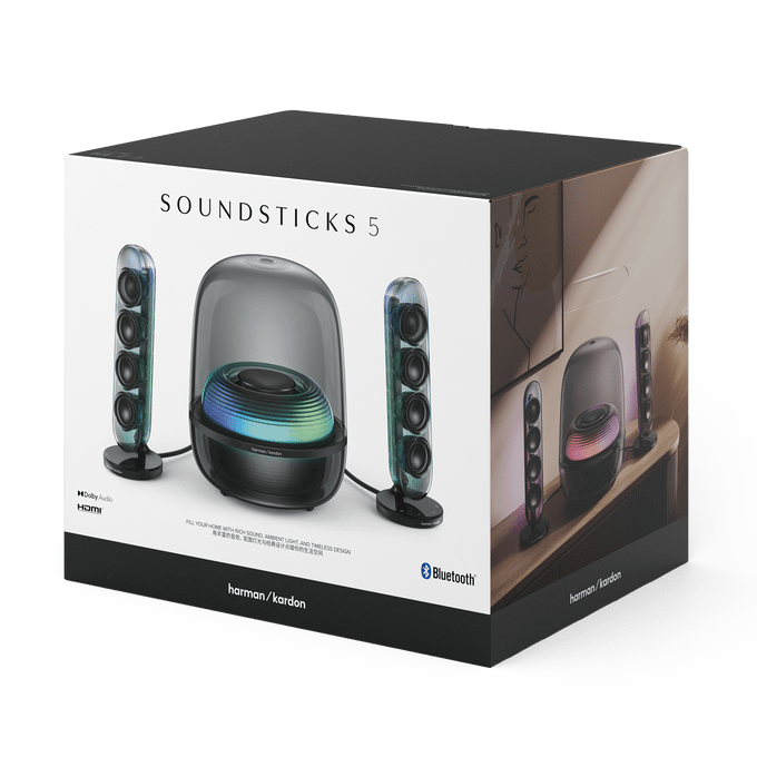 Parlante Bluetooth Harman Kardon SoundSticks 5 - Negro - Bestmart