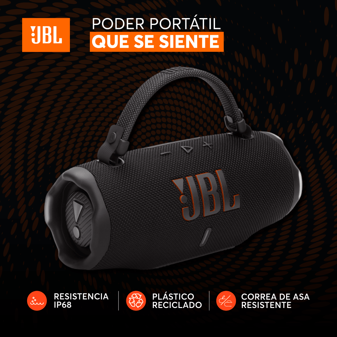 Parlante Bluetooth JBL Charge 6 Negro - Bestmart