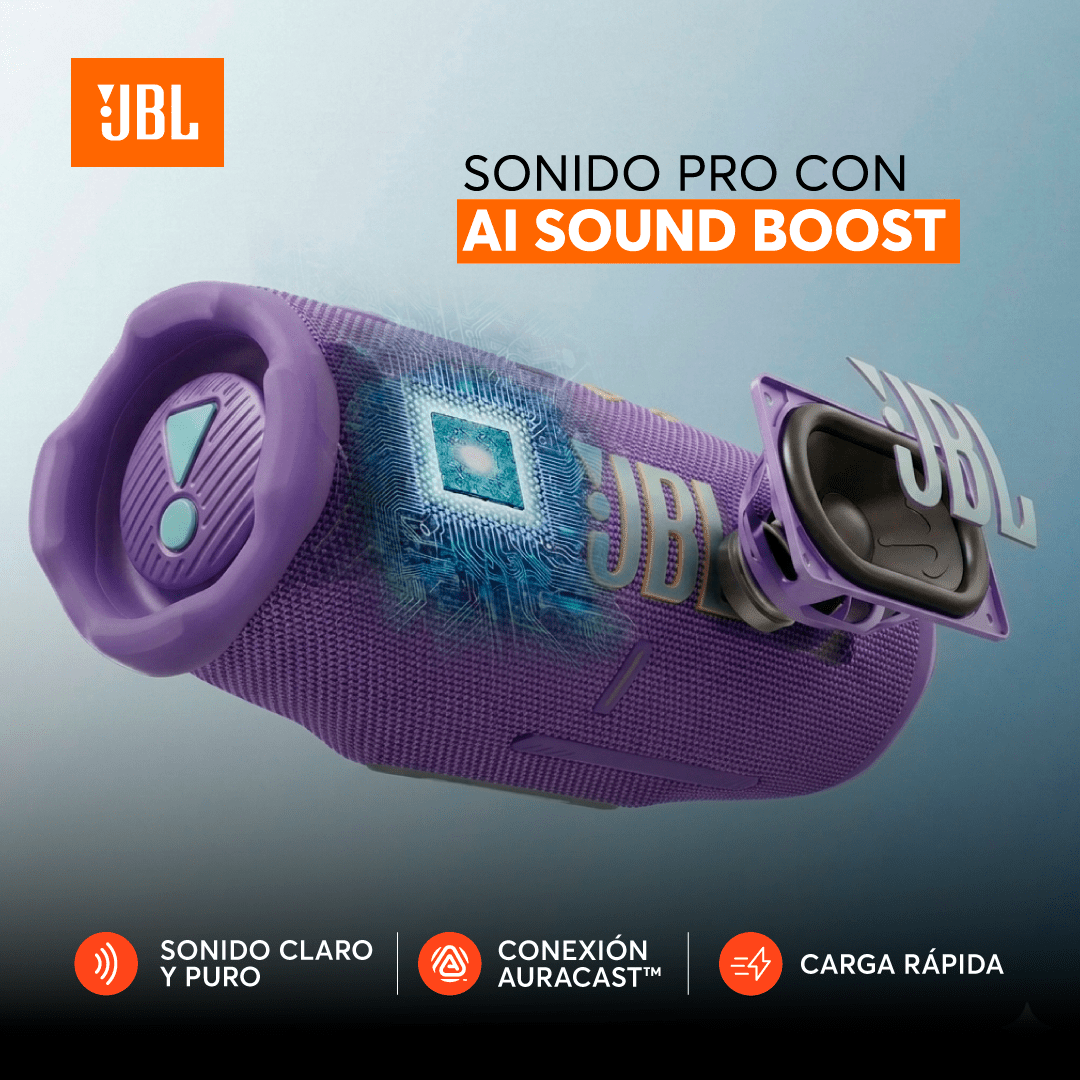 Parlante Bluetooth JBL Charge 6 Purpura - Bestmart