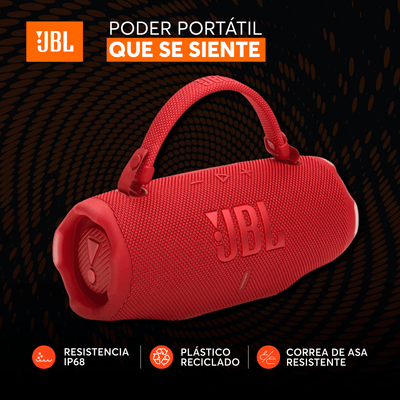 Parlante Bluetooth JBL Charge 6 Rojo - Bestmart