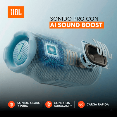Parlante Bluetooth JBL Charge 6 - Turquesa - Bestmart