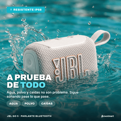 Parlante Bluetooth JBL Go 5 Blanco - Bestmart